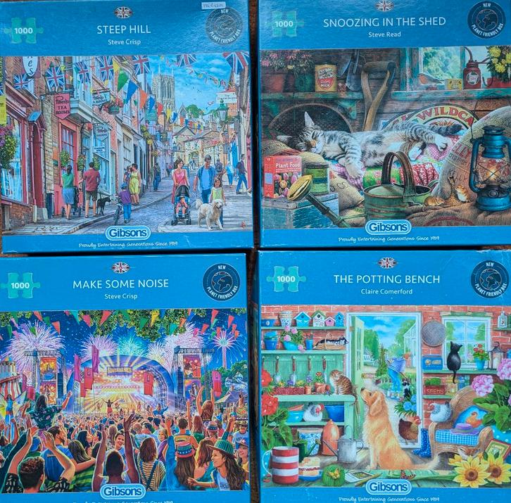 Puzzel Gibson, van Haasteren, enz, Hobby en Vrije tijd, Denksport en Puzzels, Zo goed als nieuw, Legpuzzel, 500 t/m 1500 stukjes