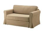 Ikea Hagalund slaapbank beige nog als nieuw., 90 cm, Beige, Tweepersoons, Zo goed als nieuw