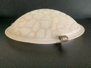 Mooie glazen glas plafonniere  plafondlamp lamp plafond beschikbaar voor biedingen