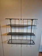 Sober landelijk metalen wandrek, Ophalen, Zo goed als nieuw