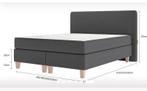 Emma Sleep boxspring donkergrijs, Huis en Inrichting, Ophalen, Tweepersoons, Zo goed als nieuw, 200 cm