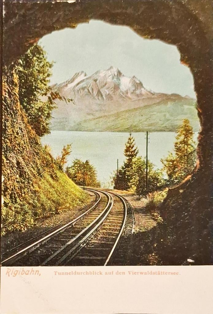Rigi-Bahn Zwitserland ongelopen, Ophalen of Verzenden, 1920 tot 1940, Ongelopen, Overig Europa