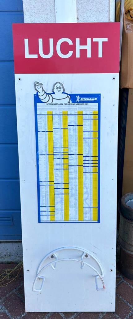Michelin banden reclamebord uit de werkplaats., Verzamelen, Merken en Reclamevoorwerpen, Gebruikt, Gebruiksvoorwerp, Ophalen