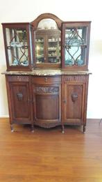 Antieke Eikenhouten kast  2 delig, Antiek en Kunst, Ophalen