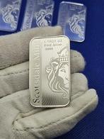 (9703) SCOTTSDALE   STUKS VORTEX  ZILVER BAARTJES ONE OUNCE, Ophalen of Verzenden, Zilver