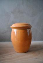 Oude Franse ?  Dekselpot Kruidenpot Pot 14 cm, Antiek en Kunst, Antiek | Keramiek en Aardewerk, Ophalen of Verzenden