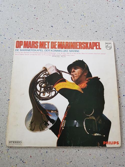 LP op mars met de Marinierskapel, Cd's en Dvd's, Vinyl | Overige Vinyl, Gebruikt, 12 inch, Ophalen of Verzenden