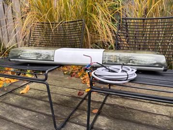 LED oranje flitsbalk met werklampen 100 cm 12 volt zwaailamp beschikbaar voor biedingen