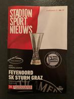 Programmaboekje Feyenoord - Sturm Graz, Ophalen of Verzenden, Nieuw, Feyenoord, Boek of Tijdschrift