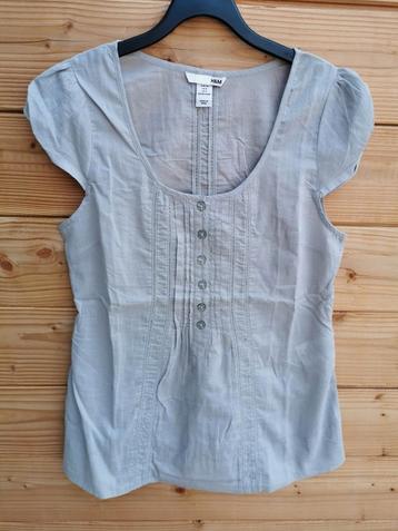 H&M parelgrijze blouse mt. XS-S  beschikbaar voor biedingen