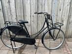 Omafiets zwart met transport drager 28 inch 53 cm framemaat, 53 tot 56 cm, Ophalen, Gebruikt, Overige merken
