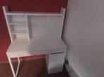 Ikea bureau Micke met opzetstuk kleur wit, Ophalen of Verzenden, Gebruikt