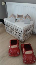 Decoratieve huisjes/kevers., Huis en Inrichting, Woonaccessoires | Schalen en Manden, Ophalen, Rond, Riet