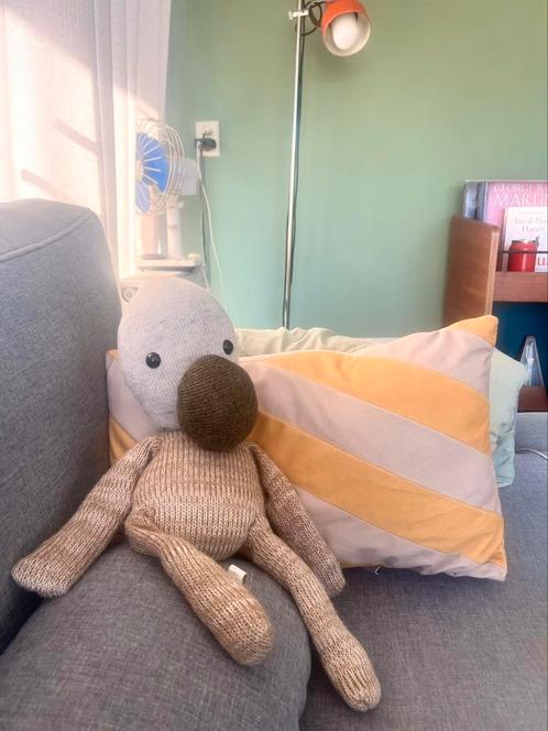 Artis de Partis mascotte knuffel, 40cm , mooi, grijs/beige, Kinderen en Baby's, Speelgoed | Knuffels en Pluche, Gebruikt, Overige typen