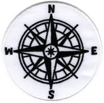 Kompas Compas stoffen opstrijk patch embleem, Motoren, Verzenden