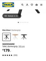 Leuke IKEA Mariedamm ronde tafel met kruispoot, 105cm, Ophalen, Gebruikt, 100 tot 150 cm, Rond