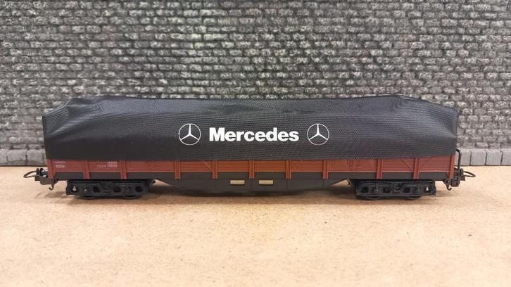 Lima 309034 Lange afgedekte wagon 'Mercedes' | H0, Hobby en Vrije tijd, Modeltreinen | H0, Nieuw, Wagon, Gelijkstroom, Lima, Ophalen of Verzenden