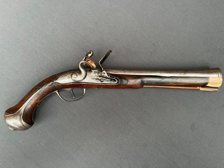 Groot antiek pistool - donderbus vuursteenpistool, Antiek en Kunst, Antiek | Overige Antiek, Ophalen of Verzenden