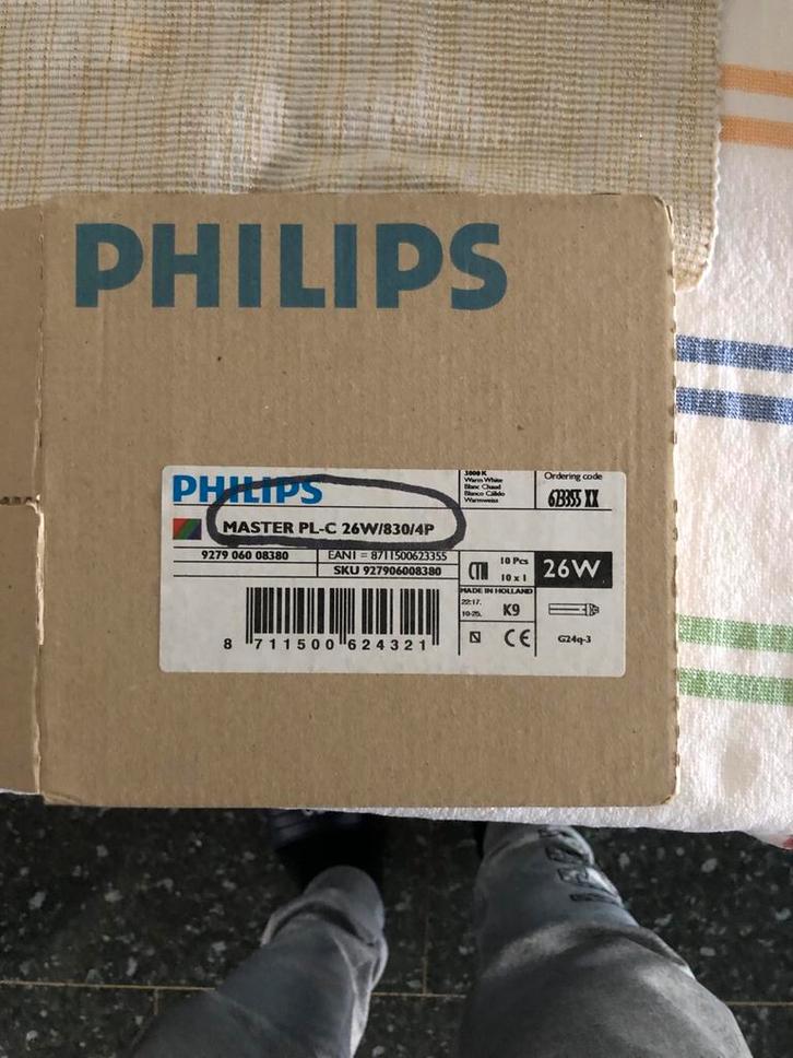 Philips MASTER PL-C 26W/830/4P - 10 stuks Nieuw, Huis en Inrichting, Lampen | Overige, Nieuw, Ophalen of Verzenden