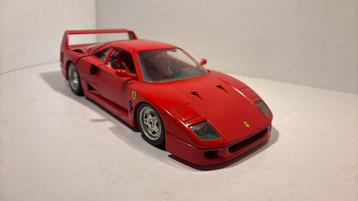 Ferrari f40 red Bburago 1.18 beschikbaar voor biedingen