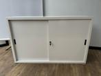 Metalen witte schuifdeurkast 160 x 100 x 45 cm, Ophalen, Nieuw