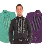 Retro jaren 60 1960s 1970 Disco ruffled shirts kleding, Ophalen of Verzenden, Nieuw, Overige maten, Overige thema's