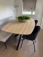 Tafel met bankje en twee stoeltjes, Huis en Inrichting, Tafels | Eettafels, Ophalen, Eikenhout, Nieuw, 50 tot 100 cm