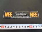 sticker Brievenbus sticker NEE NEE, Ophalen, Zo goed als nieuw
