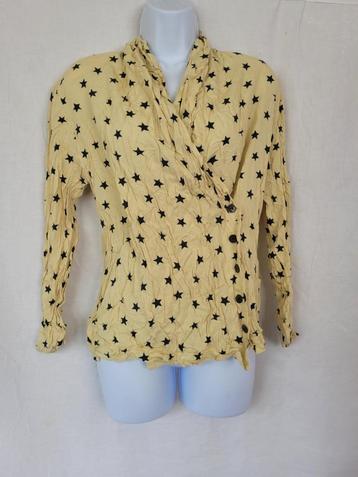 Leuke gele blouse, sterretjes mt M merk Mondi beschikbaar voor biedingen