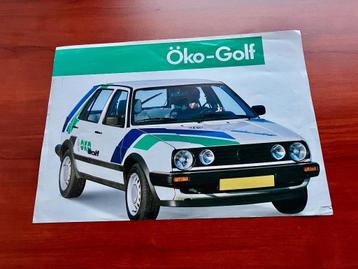 Volkswagen Golf 2 Öko brochure folder beschikbaar voor biedingen