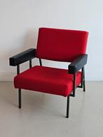 Vintage fauteuil leessstoel stoel in de stijl van Pastoe, Ophalen, Gebruikt, Rood, Eén