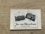 Oude Reclamekaart. Jac. van Vliet en Zonen Alphen a/d Rijn, Ophalen of Verzenden, Gebruikt