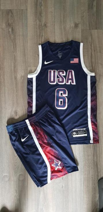 NBA Team USA Lebron James basketbal tenue maat M  beschikbaar voor biedingen