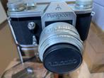 Pentacon analoge camera + Soligor telezoom, Ophalen of Verzenden, Niet werkend, Spiegelreflex, Overige Merken