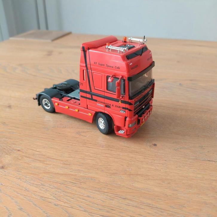 Tekno DAF 95XF Super Space Cab trekker 4x2, Hobby en Vrije tijd, Modelauto's | 1:50, Gebruikt, Bus of Vrachtwagen, Tekno, Ophalen of Verzenden