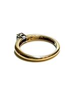 14k gouden ring met zirkonia stenen, -, -, Ophalen of Verzenden, Dame