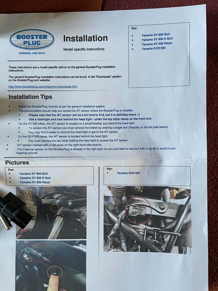 BoosterPlug Yamaha XV950 Bolt/R Racer, Motoren, Onderdelen | Yamaha, Gebruikt, Ophalen of Verzenden