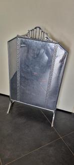 Antiek Art deco metalen haardscherm met ornamenten bloemen, Ophalen of Verzenden