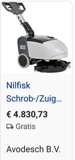 Te koop schrobzuigmaschine Nilfisk, Ophalen of Verzenden