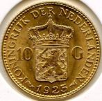 gouden tientje 10 gulden 1925 II PR, Postzegels en Munten, Koningin Wilhelmina, Losse munt, 10 gulden, Goud