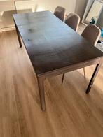 Uitschuifbare IKEA Eettafel - Donkerbruin, Huis en Inrichting, Tafels | Eettafels, Ophalen, 100 tot 150 cm, 50 tot 100 cm, Zo goed als nieuw