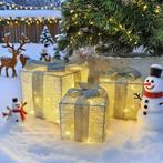 Set van 3 Verlichte Cadeaudozen – Kerstverlichting, Diversen, Kerst, Verzenden, Nieuw