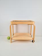 Vintage Brunabo trolley bijzettafel Carina Bengs Zweden, 45 tot 60 cm, Minder dan 55 cm, N, Vintage