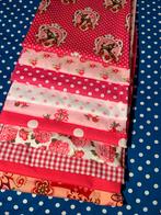 Pakket katoenen lappen  stof ROZE, Hobby en Vrije tijd, Stoffen en Lappen, Overige kleuren, 120 cm of meer, Ophalen of Verzenden