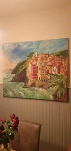 Zeer mooi origineel schilderij van Riomaggiore, Antiek en Kunst, Ophalen of Verzenden