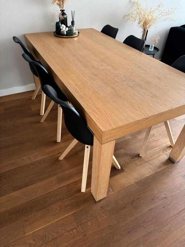 Eettafel met 6 stoelen, Antiek en Kunst, Antiek | Meubels | Tafels, Ophalen