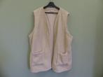 Miss Etam teddy gilet, bodywarmer met steekzakken, maat 52, Kleding | Dames, Overige typen, Beige, Ophalen of Verzenden, Zo goed als nieuw
