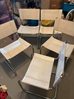 5 Vintage Mart Stam S33 Stoelen - Jaren 80 Design, Ophalen, Gebruikt, Wit, Metaal