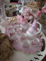 Vintage Cognac Servies met Kopjes, Huis en Inrichting, Woonaccessoires | Vazen, Aardewerk of Porselein, Ophalen of Verzenden, Zo goed als nieuw