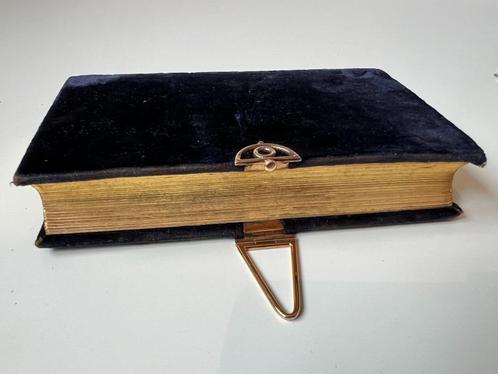 Antiek liedboek met gouden slot, 1900, Niemeijer, Boeken, Godsdienst en Theologie, Gelezen, Christendom | Protestants, Ophalen of Verzenden